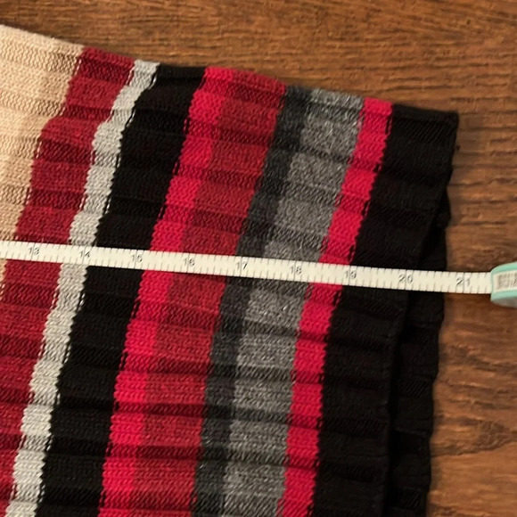 🍁Vtg Christopher & Banks sweater women’s S striped multicolour ribbed - Picture 8 of 8